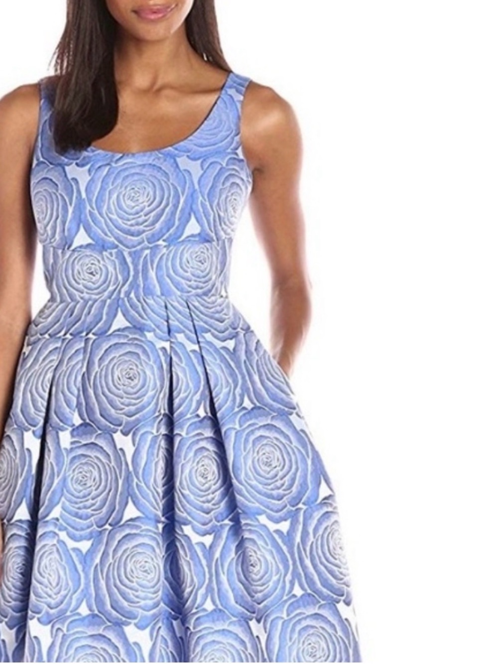 Ivanka Trump Midi Big Roses Social Dress Size 10